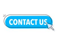 Contact us button with cursor. Pointer click. Vector web button